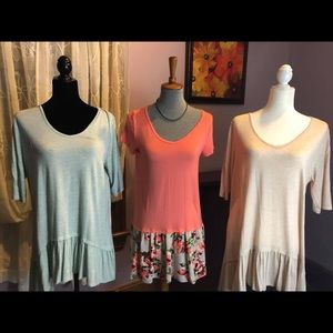 Amelia James Memphis Ruffle Tee Off White